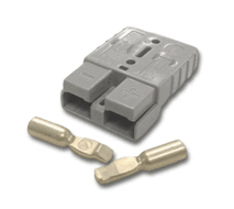 Grijze Anderson stekker connector 50 Ampère | 16mm2 kabel dikte Grijze Anderson stekker connector 50 Ampère | 16mm2 kabel dikte