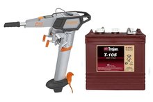Complete set Torqeedo Cruise 2.0 - 24 Volt met Trojan T-145 260 Ah en lader Complete set Torqeedo Cruise 2.0 - 24 Volt met Trojan T-145 260 Ah en lader