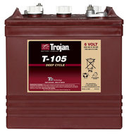 Trojan T-105 6V deepcycle accu Trojan T-105 6V deepcycle accu