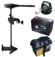 Complete Set 55lbs 42' Minn kota endura MAX met accu, lader, MinnKota Power... Complete Set 55lbs 42' Minn kota endura MAX met accu, lader, MinnKota Power...