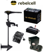 Complete Set 50lbs 36' Minn kota endura c2 met Rebelcell Lithium accu,... Complete Set 50lbs 36' Minn kota endura c2 met Rebelcell Lithium accu,...